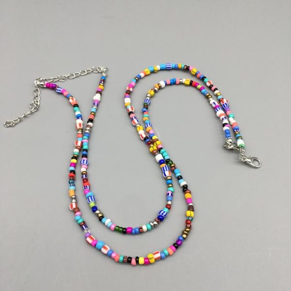 chokers boho handmade rainbow beads necklace for women girls colorful neck chain fashion choker one piece accessories 2021 jewelry, Golden;silver
chokers boho handmade rainbow beads necklace for women girls colorful neck chain fashion choker one piece accessories 2021 jewelry, Golden;silver
