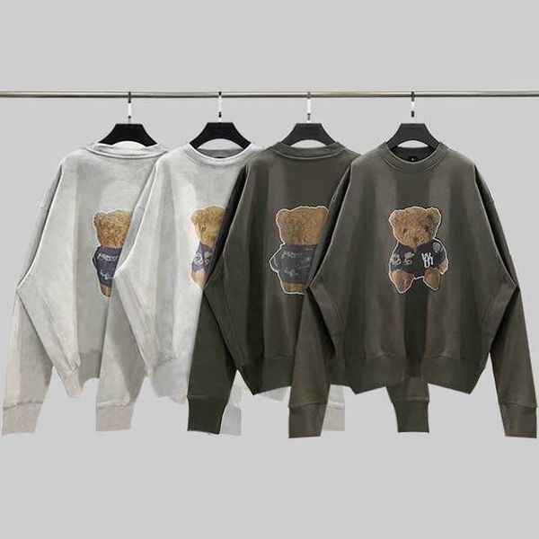 men's hoodies completely correct details - we11done vintage 3m reflective bear loose round neck pullover for men and women, Black
men's hoodies completely correct details - we11done vintage 3m reflective bear loose round neck pullover for men and women, Black