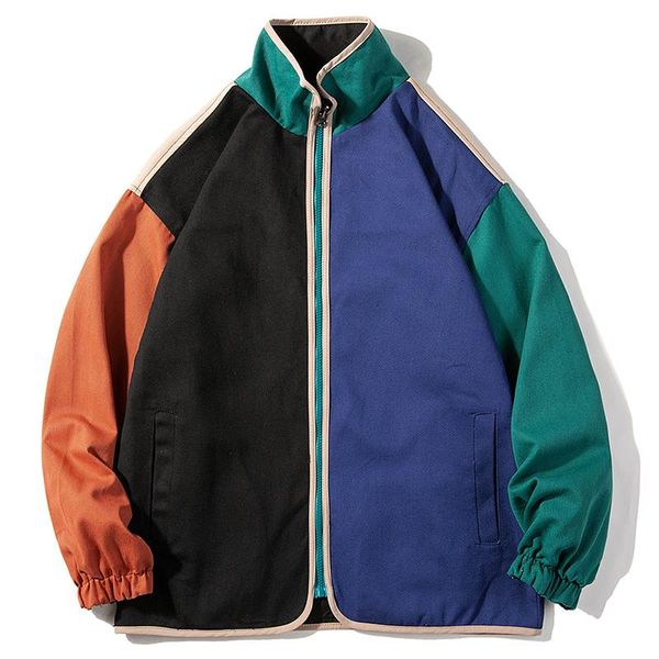 men's jackets fashion patchwork jacket for men 2021 autumn long sleeve casual loose double sided hommes veste color contrast male clot, Black;brown
men's jackets fashion patchwork jacket for men 2021 autumn long sleeve casual loose double sided hommes veste color contrast male clot, Black;brown