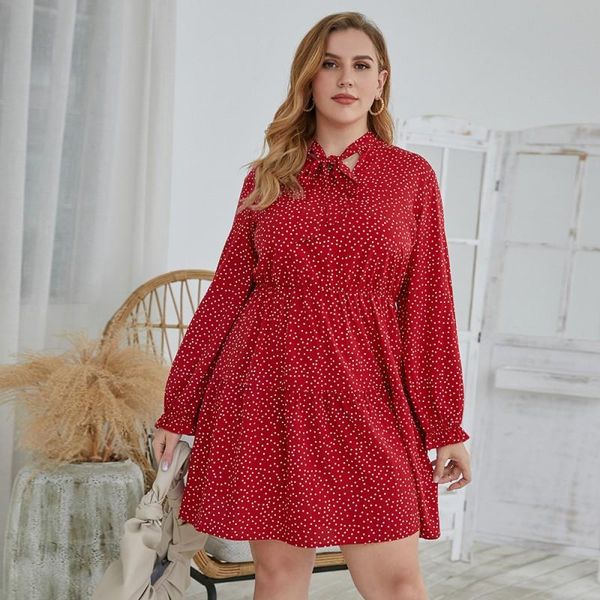 4xl plus size dot print beach holiday loose dress for women full sleeve bow neck knee length fashion elegant party dress vestido, Black;gray
4xl plus size dot print beach holiday loose dress for women full sleeve bow neck knee length fashion elegant party dress vestido, Black;gray