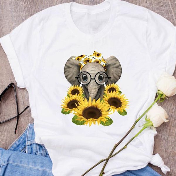 women graphic sunflower elephant cartoon printing short sleeve clothing 90s clothes lady tees female t shirt womens t-shirt, White
women graphic sunflower elephant cartoon printing short sleeve clothing 90s clothes lady tees female t shirt womens t-shirt, White