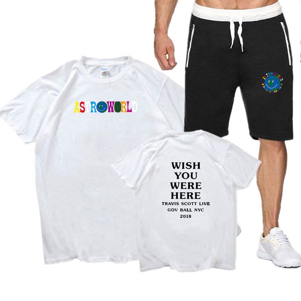 2021 new travis scott tshirt cotton family tracksuit men two piece set sleeve short and middle waist shorts astroworld x0el, Gray
2021 new travis scott tshirt cotton family tracksuit men two piece set sleeve short and middle waist shorts astroworld x0el, Gray