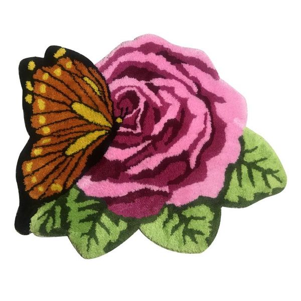 carpets anti-slip 3d butterfly rose carpet doormat handmade door mat for living room area rug s pink flocking
carpets anti-slip 3d butterfly rose carpet doormat handmade door mat for living room area rug s pink flocking