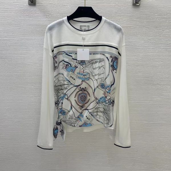 2022 spring milan runway sweaters o neck long sleeve women's sweaters high end jacquard pullover designer sweater 1105-5, White;black
2022 spring milan runway sweaters o neck long sleeve women's sweaters high end jacquard pullover designer sweater 1105-5, White;black