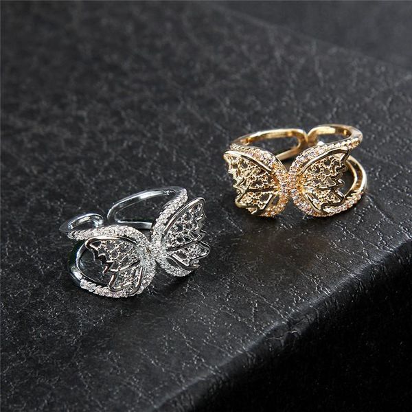 wedding rings delicate hollow butterfly crystal zircon for women opening adjustable gold silver color copper ring party jewelry, Slivery;golden
wedding rings delicate hollow butterfly crystal zircon for women opening adjustable gold silver color copper ring party jewelry, Slivery;golden