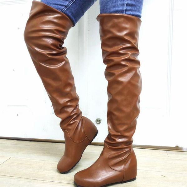 boots big size 34-43 ladies high-quality pleated fashion inside heels over the knee women walking winter shoes woman1, Black
boots big size 34-43 ladies high-quality pleated fashion inside heels over the knee women walking winter shoes woman1, Black