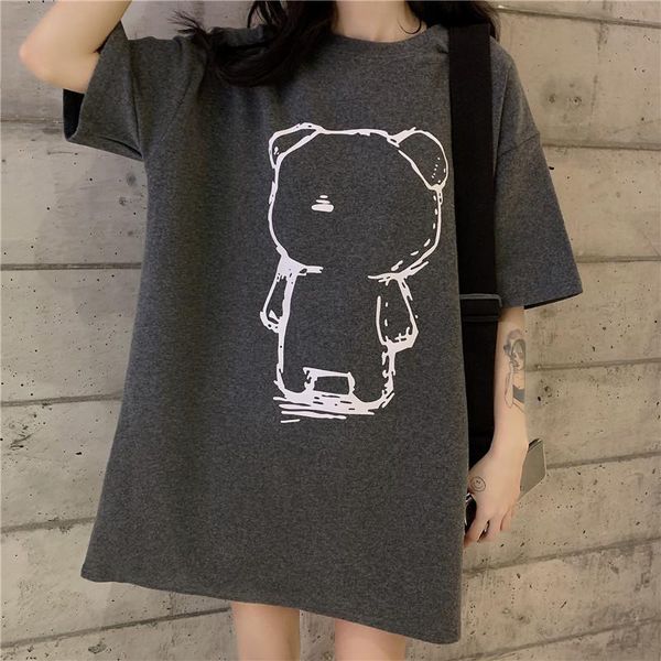 women's t-shirt summer show thin cotton bigger sizes before and after the clothing han edition easy printing commuter creative short sl, White
women's t-shirt summer show thin cotton bigger sizes before and after the clothing han edition easy printing commuter creative short sl, White