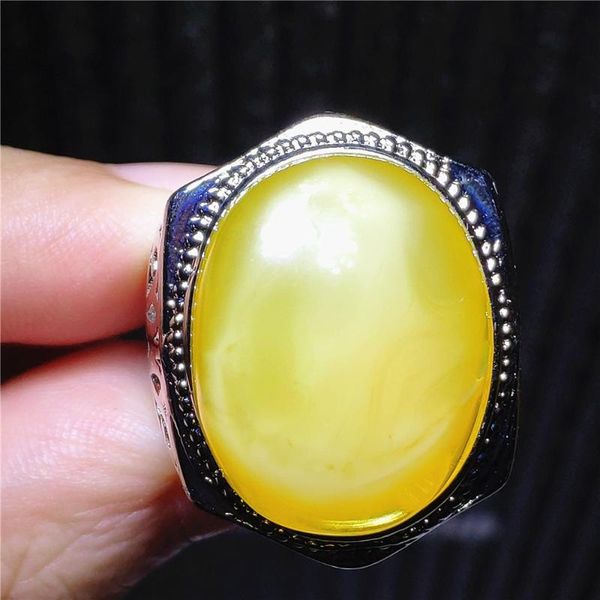 cluster rings natural yellow amber gemstone adjustable ring 925 sterling silver 22x17mm women men big size oval bead healing stone, Golden;silver
cluster rings natural yellow amber gemstone adjustable ring 925 sterling silver 22x17mm women men big size oval bead healing stone, Golden;silver