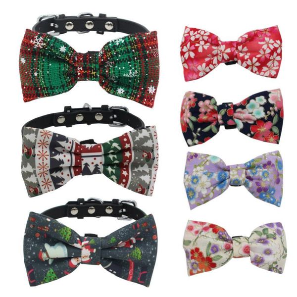 dog collars & leashes pet cat prints christmas style cloth removable bowknot adjustable pin buckle bow tie neckties comfortable collar 5pc/l
dog collars & leashes pet cat prints christmas style cloth removable bowknot adjustable pin buckle bow tie neckties comfortable collar 5pc/l