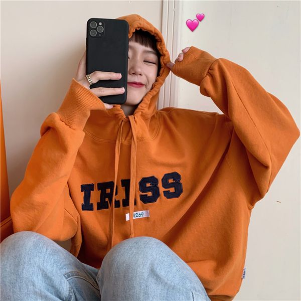 2021 new college style embroidery letters women's hooded women autumn simple fashion drop sleeve sweatshirt z5c2, Black
2021 new college style embroidery letters women's hooded women autumn simple fashion drop sleeve sweatshirt z5c2, Black