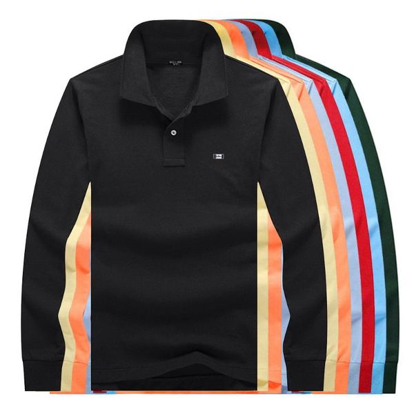 men's polos 100%cotton high-quality 2021 spring autumn fashion casual straight-tube solid color long sleeve shirt lapel t-shirt, White;black
men's polos 100%cotton high-quality 2021 spring autumn fashion casual straight-tube solid color long sleeve shirt lapel t-shirt, White;black