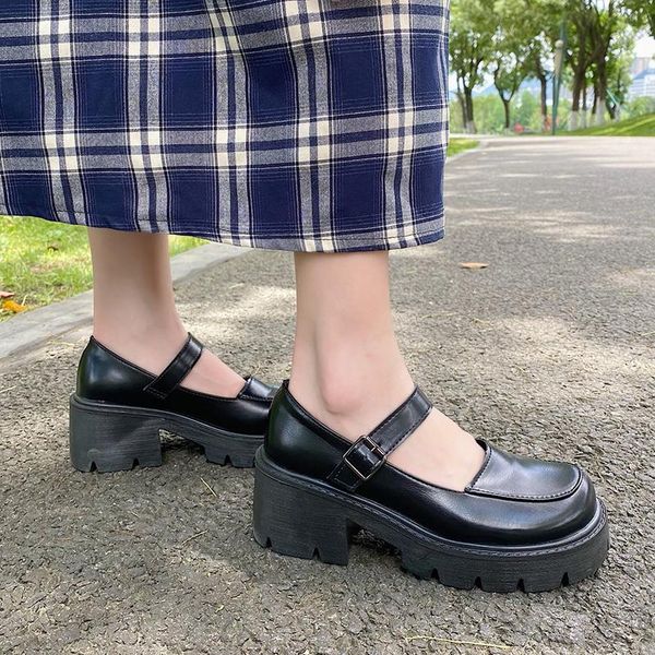 dress shoes thick bottom platform mary jane women autumn ankle strap sqaure heels pumps woman sweet lovely lolita girls, Black
dress shoes thick bottom platform mary jane women autumn ankle strap sqaure heels pumps woman sweet lovely lolita girls, Black
