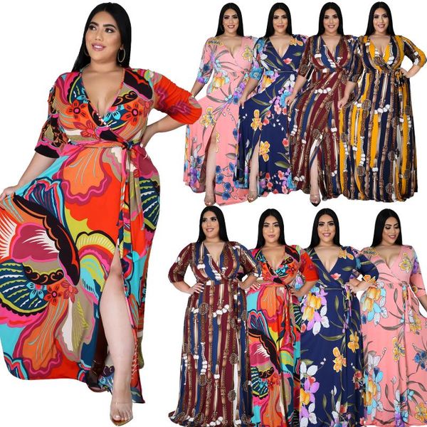 plus size dresses haoohu women's clothing bohemian dress 2021 v-neck mid-sleeve split beach print big swing fashion casual urban, Black
plus size dresses haoohu women's clothing bohemian dress 2021 v-neck mid-sleeve split beach print big swing fashion casual urban, Black