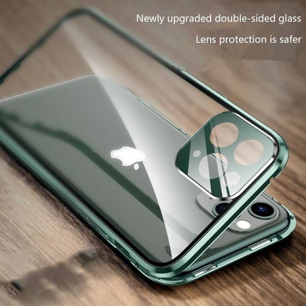 cell phone pouches double sided glass magnetic metal case for 11 12 mini pro max xs xr with cover camera lens
cell phone pouches double sided glass magnetic metal case for 11 12 mini pro max xs xr with cover camera lens