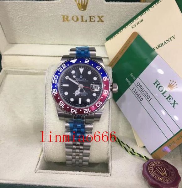with original box men's jubilee bracelet watches mens asia automatic date watch men 126710 batman gmt ii sapphire perpetual master peps, Slivery;brown
with original box men's jubilee bracelet watches mens asia automatic date watch men 126710 batman gmt ii sapphire perpetual master peps, Slivery;brown