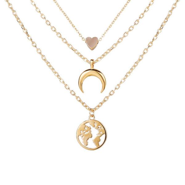 pendant necklaces timeonly hollow out layed metal necklace for women girls gold color alloy heart moon map choker party jewelry, Silver
pendant necklaces timeonly hollow out layed metal necklace for women girls gold color alloy heart moon map choker party jewelry, Silver