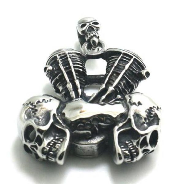 pendant necklaces personality trend mens stainless steel locomotive skull eagle retro gothic engine necklace, Silver
pendant necklaces personality trend mens stainless steel locomotive skull eagle retro gothic engine necklace, Silver