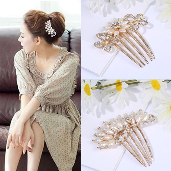 hair clips & barrettes fashion women bridal wedding pearl crystal rhinestone comb clip hairpin accessories jewelry gift ea, Golden;silver
hair clips & barrettes fashion women bridal wedding pearl crystal rhinestone comb clip hairpin accessories jewelry gift ea, Golden;silver