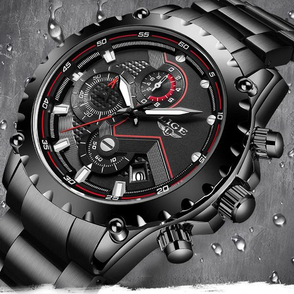 wristwatches lige mens watches fashion stainless steel waterproof quartz watch men sport chronograph clock relogio masculin, Slivery;brown
wristwatches lige mens watches fashion stainless steel waterproof quartz watch men sport chronograph clock relogio masculin, Slivery;brown