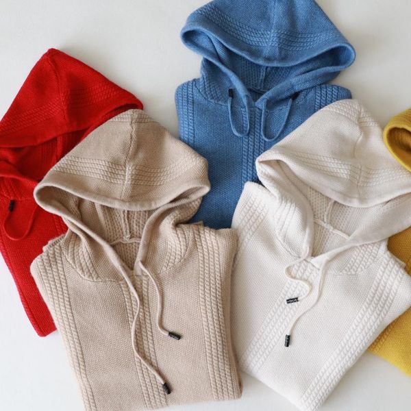 women's sweaters fashion wool women sweater student hooded pullovers 2021 autumn winter cashmere casual knit clothes basic, White;black
women's sweaters fashion wool women sweater student hooded pullovers 2021 autumn winter cashmere casual knit clothes basic, White;black