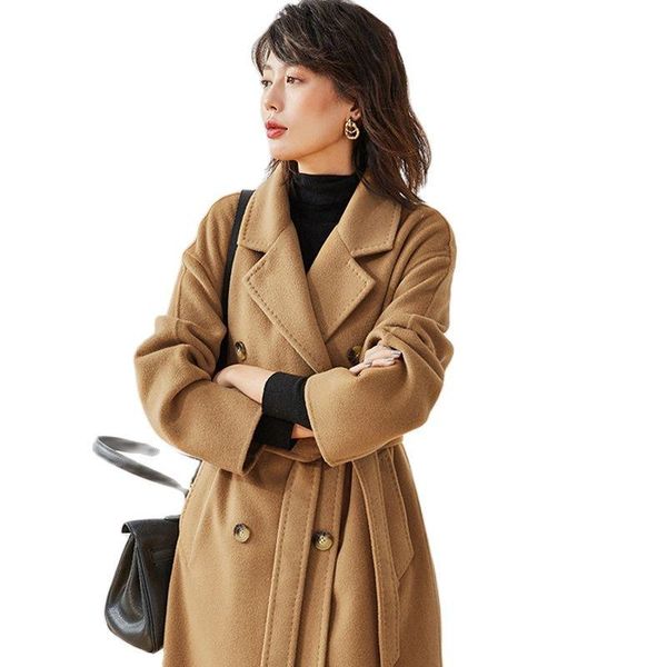 women's wool & blends winter coat lace-up long cashmere women fall 2021 black loose casual red double-breasted
women's wool & blends winter coat lace-up long cashmere women fall 2021 black loose casual red double-breasted