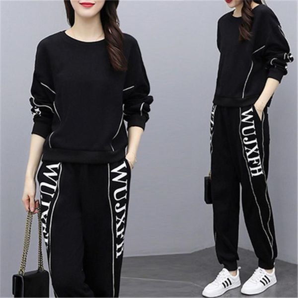 women's two piece pants 5xl large size ladies suit 2021 spring autumn letter hedging sweatshirt wide-leg loose fashion casual clothing, White
women's two piece pants 5xl large size ladies suit 2021 spring autumn letter hedging sweatshirt wide-leg loose fashion casual clothing, White