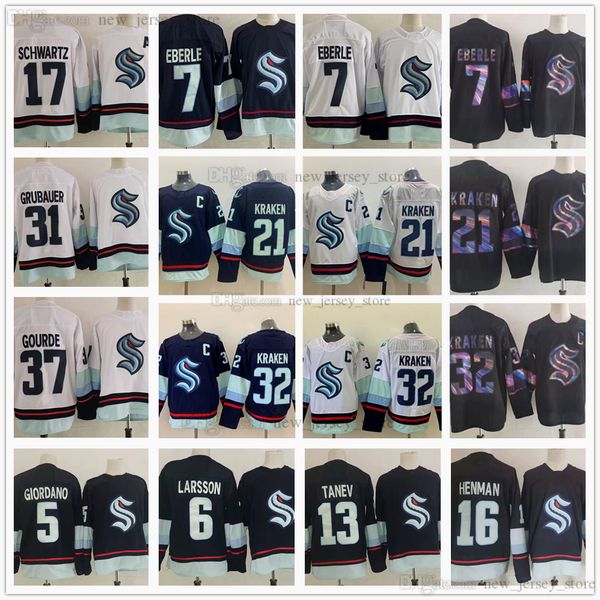 stitched 2022 ice hockey 32 team 21 kraken jerseys c patch 5 mark giordano 7 eberle 17 jaden schwartz 6 adam larsson 37 yanni gourde jersey, Black;red
stitched 2022 ice hockey 32 team 21 kraken jerseys c patch 5 mark giordano 7 eberle 17 jaden schwartz 6 adam larsson 37 yanni gourde jersey, Black;red