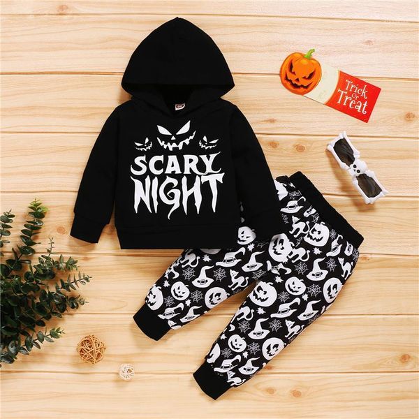 clothing sets 2pcs kids halloween tracksuit letters hooded long sleeve sweatshirt + pumpkin print pants for boys girls 1-4 years, White
clothing sets 2pcs kids halloween tracksuit letters hooded long sleeve sweatshirt + pumpkin print pants for boys girls 1-4 years, White