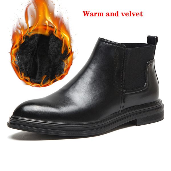 2022 men snow boots winter microfiber leather ankle boots handmade brand warm men winter shoes, Black
2022 men snow boots winter microfiber leather ankle boots handmade brand warm men winter shoes, Black