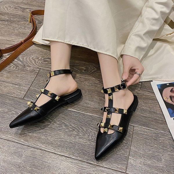 sandals summer low-heel black solid color rivet women's comfortable thick heel empty pointed toe fashion female shoes
sandals summer low-heel black solid color rivet women's comfortable thick heel empty pointed toe fashion female shoes