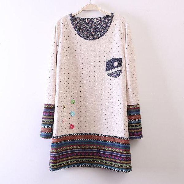 women's blouses & shirts 2021 autumn winter kimono linen flannel splice rainbow striped shirt elegant ladies polka dot blouse embroider, White
women's blouses & shirts 2021 autumn winter kimono linen flannel splice rainbow striped shirt elegant ladies polka dot blouse embroider, White