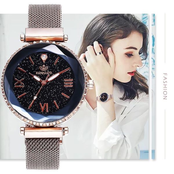 wristwatches selling woman mesh magnet buckle starry sky watch casual luxury women geometric surface quartz watches relogio feminino, Slivery;brown
wristwatches selling woman mesh magnet buckle starry sky watch casual luxury women geometric surface quartz watches relogio feminino, Slivery;brown