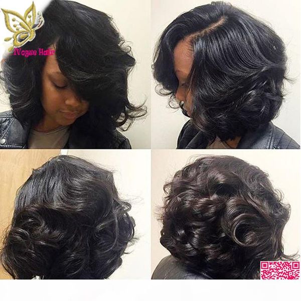 short wavy lace front wigs human hair brazilian unprocessed human hair full lace wigs body wave for black women, Black;brown
short wavy lace front wigs human hair brazilian unprocessed human hair full lace wigs body wave for black women, Black;brown