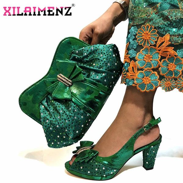 dress shoes green color special design african women party matching bag set super high heels with crystal for royal, Black
dress shoes green color special design african women party matching bag set super high heels with crystal for royal, Black