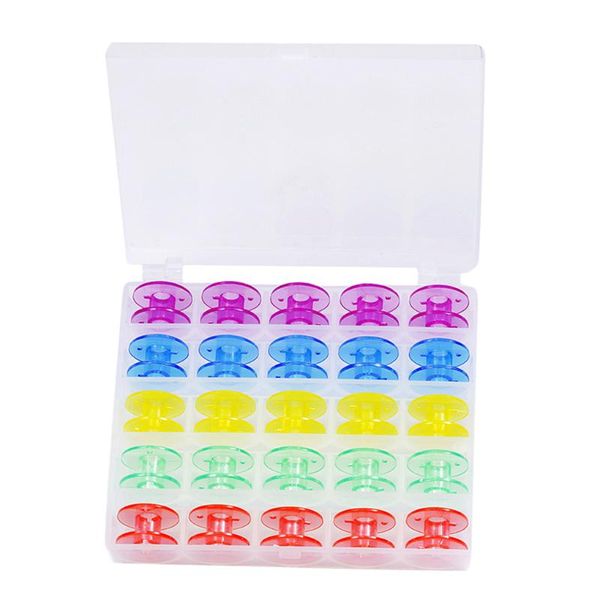 empty bobbins spools box sewing machine bobbin case sewing crafts storage box - include 25pcs transparent bobbins, Black
empty bobbins spools box sewing machine bobbin case sewing crafts storage box - include 25pcs transparent bobbins, Black