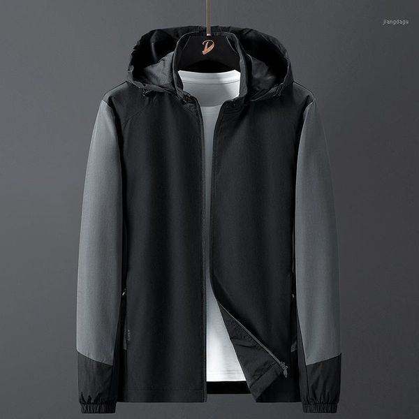 men's jackets 2021 windproof jacket casual hooded men waterproof windbreaker breathable loose solid plus size brand male, Black;brown
men's jackets 2021 windproof jacket casual hooded men waterproof windbreaker breathable loose solid plus size brand male, Black;brown