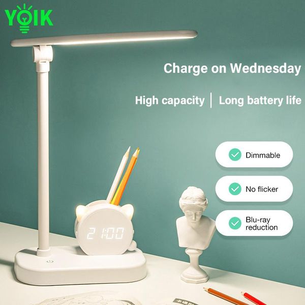 led eye protection desk lamp pen holder with clock usb charging bedroom bedside lamp student dormitory study office desk
led eye protection desk lamp pen holder with clock usb charging bedroom bedside lamp student dormitory study office desk