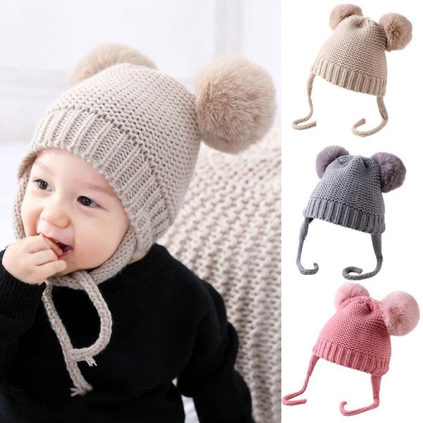 caps & hats cute ear protection double pompom baby hat autumn winter warm kid girl boy knitted beanie soft infant toddler crochet bonnet, Yellow
caps & hats cute ear protection double pompom baby hat autumn winter warm kid girl boy knitted beanie soft infant toddler crochet bonnet, Yellow