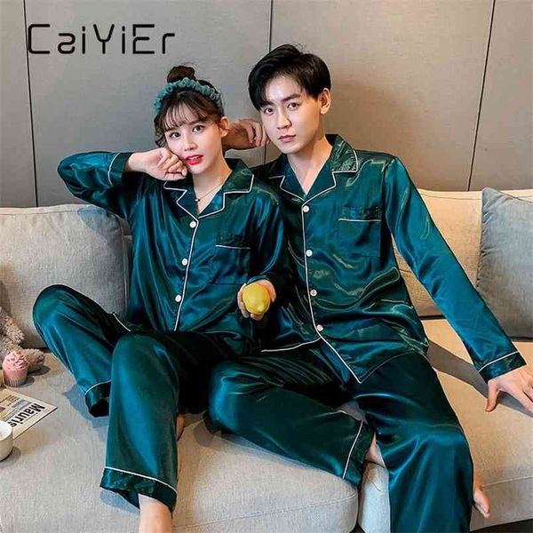 caiyier lovers silk pajamas set solid long sleeve casual sleepwear winter couple nightwear men & women loungewear -3xl 210809, Black;red
caiyier lovers silk pajamas set solid long sleeve casual sleepwear winter couple nightwear men & women loungewear -3xl 210809, Black;red