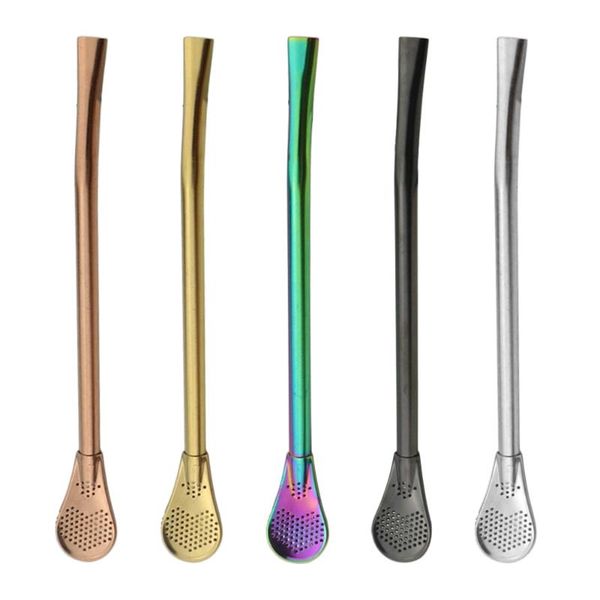 drinking straws 6pcs colorful straw spoon filter yerba mate tea 304 stainless steel reusable washable bar accessories
drinking straws 6pcs colorful straw spoon filter yerba mate tea 304 stainless steel reusable washable bar accessories