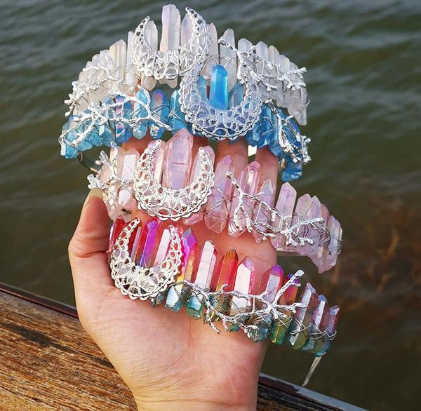 hair clips & barrettes wedding natural crystal raw quartz crown headband moon tree branch headgear bridal party accessory, Golden;silver
hair clips & barrettes wedding natural crystal raw quartz crown headband moon tree branch headgear bridal party accessory, Golden;silver
