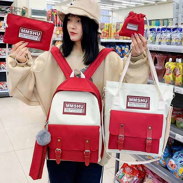 backpack 5 piece set high school bags for teenage girls 2021 canvas travel women bookbags teen student schoolbag bolsas escolar
backpack 5 piece set high school bags for teenage girls 2021 canvas travel women bookbags teen student schoolbag bolsas escolar