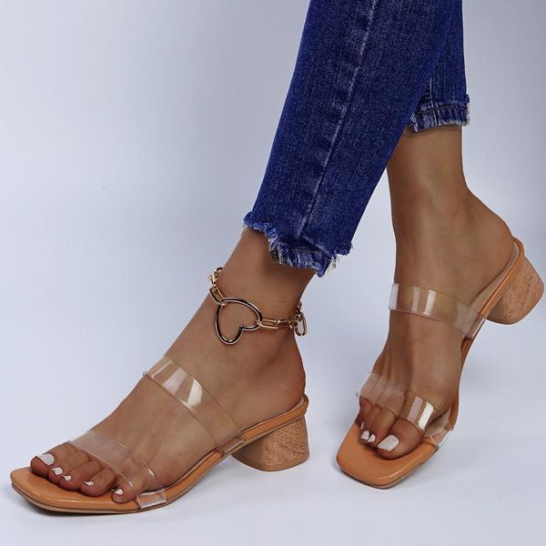 sandals high-heeled shoes women slippers summer women's 2021 rhinestone thick with transparent female, Black
sandals high-heeled shoes women slippers summer women's 2021 rhinestone thick with transparent female, Black