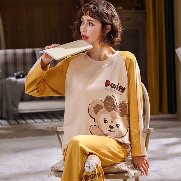 2021 new set pyjamas spring feminine autumn impression of cartoons plus size female sleepwear long sleeve casual nightwear jo3a, White
2021 new set pyjamas spring feminine autumn impression of cartoons plus size female sleepwear long sleeve casual nightwear jo3a, White