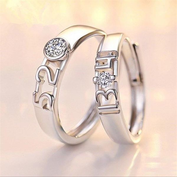 wedding rings 2 pcs/set romantic open couple ring fashion jewelry anniversary number cubic zircon set lover adjustable, Slivery;golden
wedding rings 2 pcs/set romantic open couple ring fashion jewelry anniversary number cubic zircon set lover adjustable, Slivery;golden