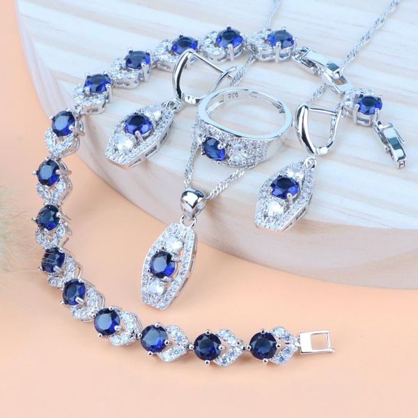 wedding jewelry sets women blue zirconia 925 sterling silver bridal costume necklace pendant&earrings ring bracelet, Slivery;golden
wedding jewelry sets women blue zirconia 925 sterling silver bridal costume necklace pendant&earrings ring bracelet, Slivery;golden
