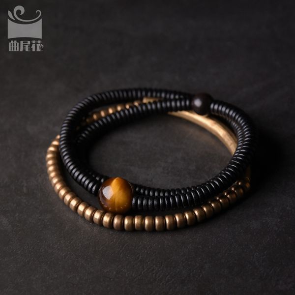 song tail flower black sandalwood bracelet copper set men's simple and versatile women's rock personality, Golden;silver
song tail flower black sandalwood bracelet copper set men's simple and versatile women's rock personality, Golden;silver