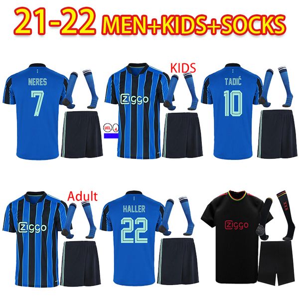 2021 2022 soccer jersey kudus antony blind promes tadic neres cruyff ajax 21 22 adult+ kids kit socks football shirt uniforms away blue thir, Black
2021 2022 soccer jersey kudus antony blind promes tadic neres cruyff ajax 21 22 adult+ kids kit socks football shirt uniforms away blue thir, Black