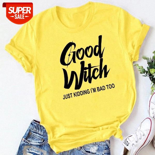 sunfiz YF Good Witch Just Kidding I Am Bad Too Letter Printed Gothic Style Halloween witch Gift Lover Unisex Tee Funny Cool Tee #XD0U, White
sunfiz YF Good Witch Just Kidding I Am Bad Too Letter Printed Gothic Style Halloween witch Gift Lover Unisex Tee Funny Cool Tee #XD0U, White