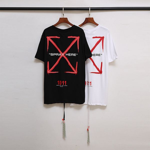 the new brand off chao ow limited arrow graffiti round neck short sleeve men's and women's lovers t-shirt, White;black
the new brand off chao ow limited arrow graffiti round neck short sleeve men's and women's lovers t-shirt, White;black